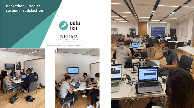 NEOMA Hakathon avec Dataiku en data analytics
